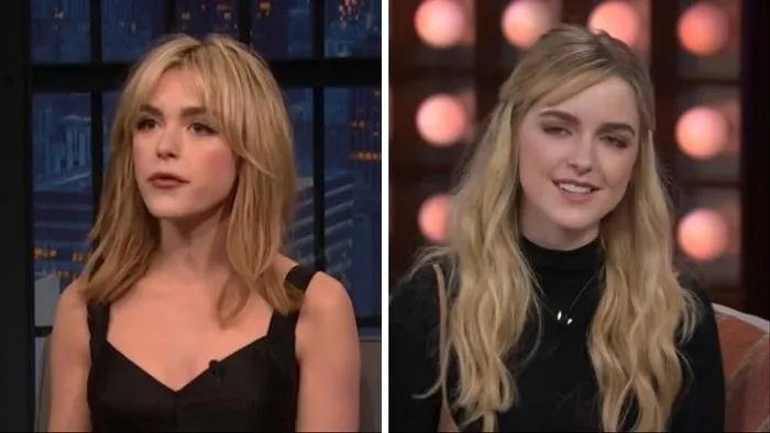 Side by side of actresses Kiernan Shipka and Mckenna Grace, popular celebrity lookalikes
