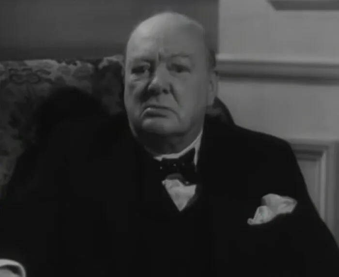 Winston Churchill in black and white, known for delivering legendary intelligent insults.
