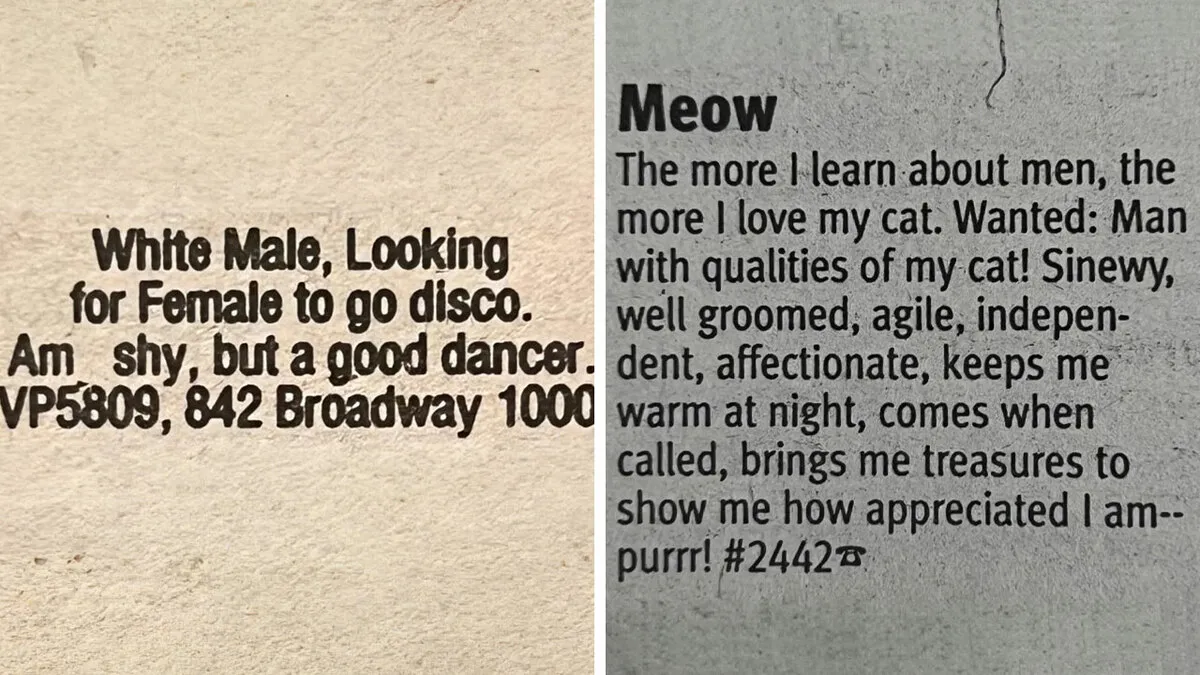 72 Funny Personal Ads From The Past That Might Make You Want To Get Off Dating Apps