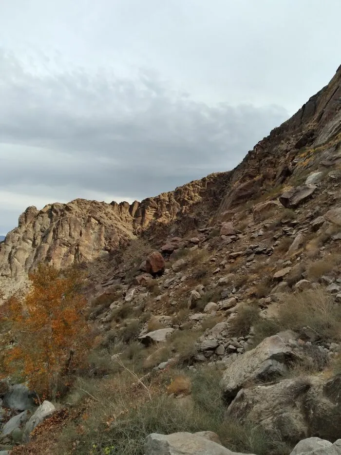 A steep, rocky mountain path that might trigger an urgent feeling to turn back and leave immediately