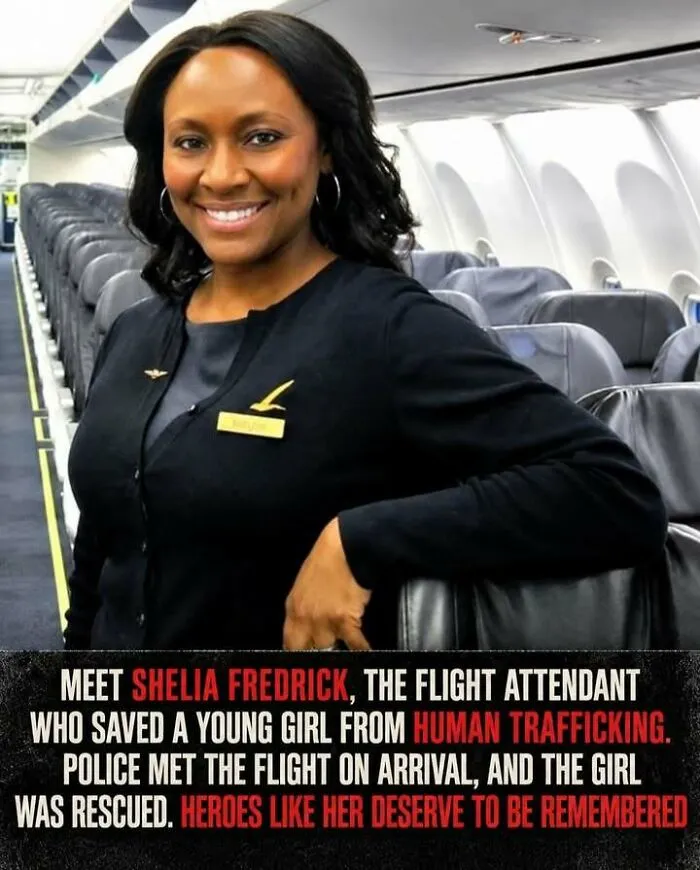 Shelia Fredrick flight attendant preventing human trafficking rescue story