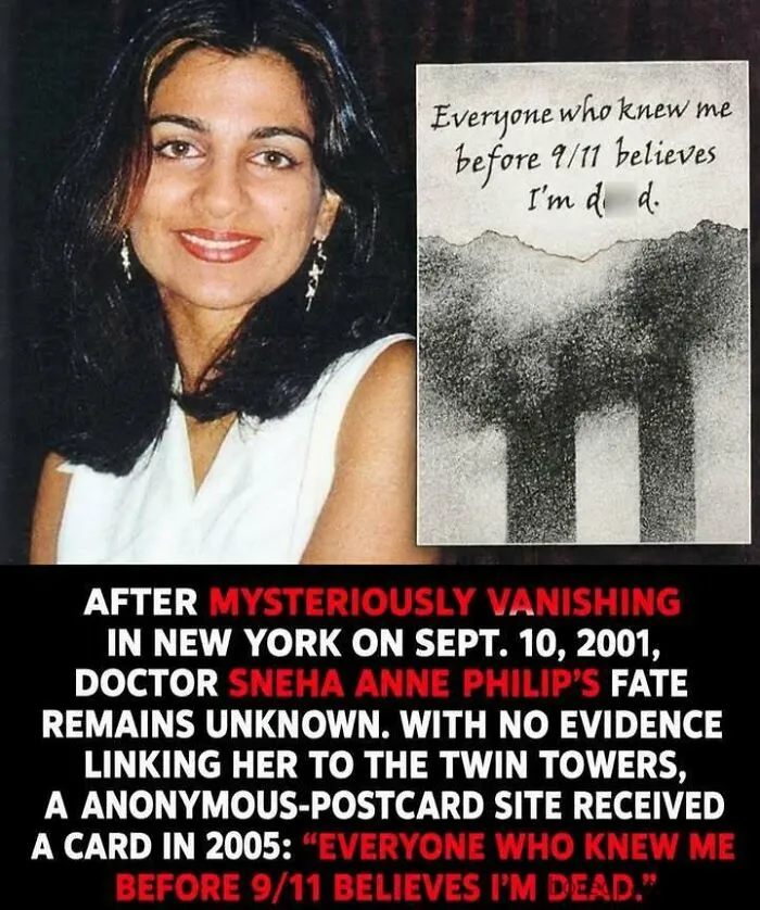 Mystery of Dr. Sneha Anne Philip's disappearance in New York before 9/11 weird facts