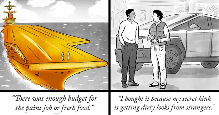 This Artist Made 27 Single-Panel Cartoons Filled With Sharp Modern Commentary (New Pics)
