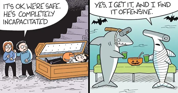 Ghosts, Witches, And Vampires Get A Hilarious Makeover In 42 New Comics By Mark Parisi