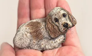 Japanese Artist Transforms Ordinary Stones Into Adorable Dogs With Incredible Detail (30 Pics)