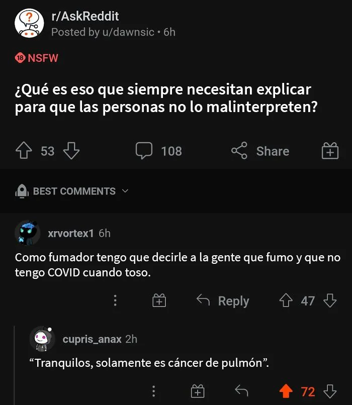 20 Comentarios muy malditos que te harán reír o flipar