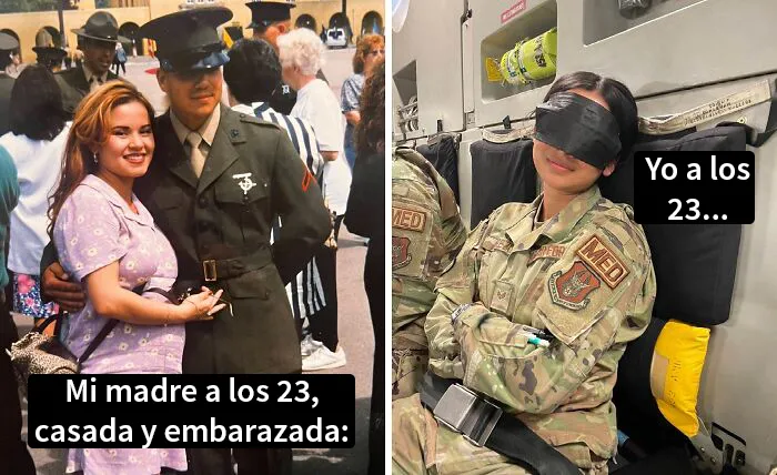 20 Personas comparten divertidas diferencias entre sus padres y ellos mismos a la misma edad