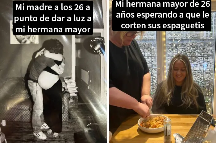 20 Personas comparten divertidas diferencias entre sus padres y ellos mismos a la misma edad