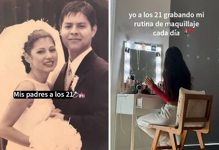 20 Personas comparten divertidas diferencias entre sus padres y ellos mismos a la misma edad