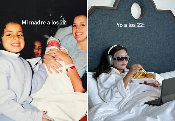 20 Personas comparten divertidas diferencias entre sus padres y ellos mismos a la misma edad