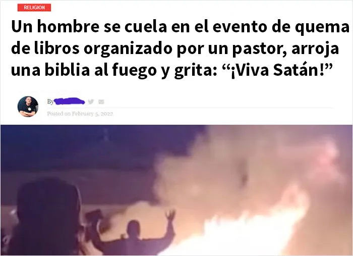 ¿Por qué hay un pastor quemando libros en primer lugar?