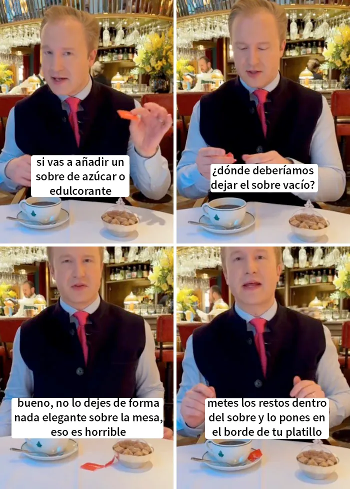 Para evitar crear basura en un restaurante elegante