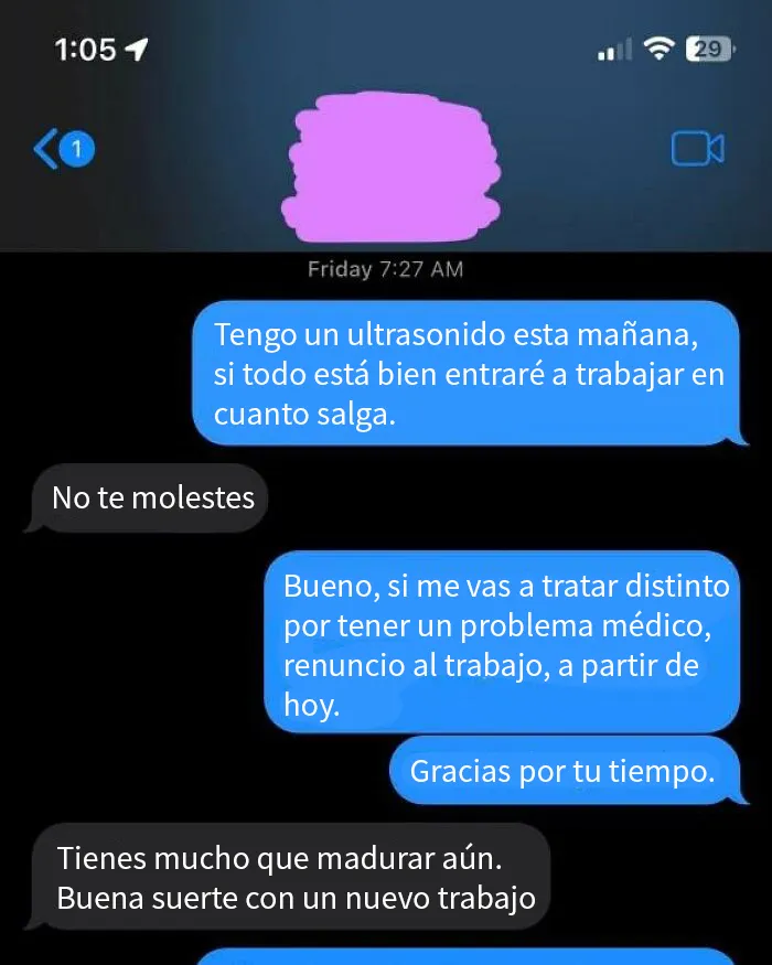 12 Capturas de pantalla de gente que dejó su trabajo a través de mensajes de texto