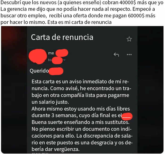 12 Capturas de pantalla de gente que dejó su trabajo a través de mensajes de texto