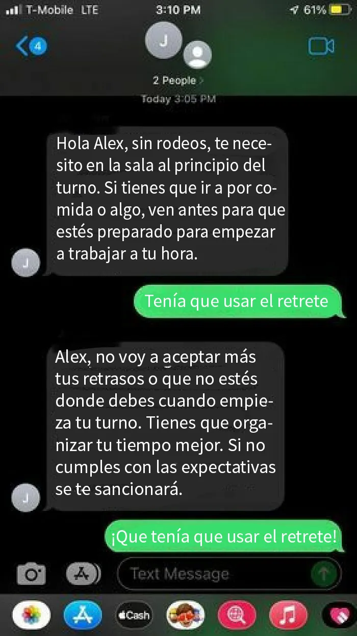 12 Capturas de pantalla de gente que dejó su trabajo a través de mensajes de texto