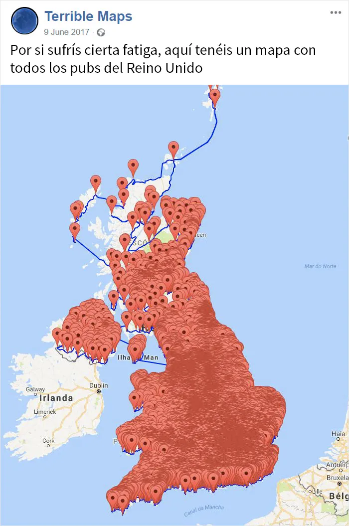 20 Terribles mapas que son tan malos que te tienes que reír