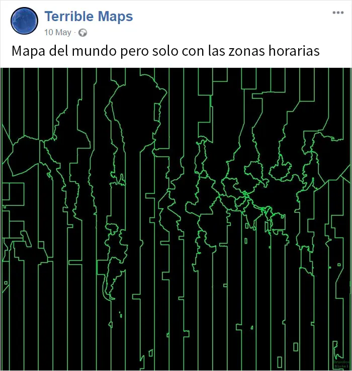 20 Terribles mapas que son tan malos que te tienes que reír