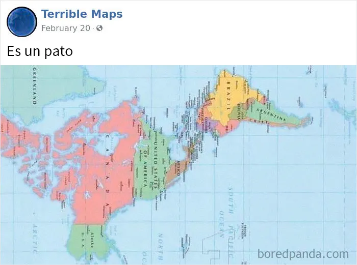 20 Terribles mapas que son tan malos que te tienes que reír