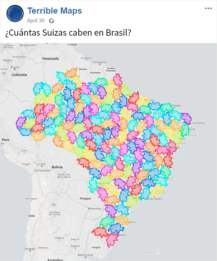 20 Terribles mapas que son tan malos que te tienes que reír