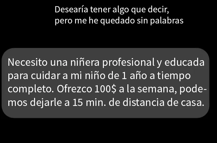15 Publicaciones delirantes de padres prepotentes buscando niñeras