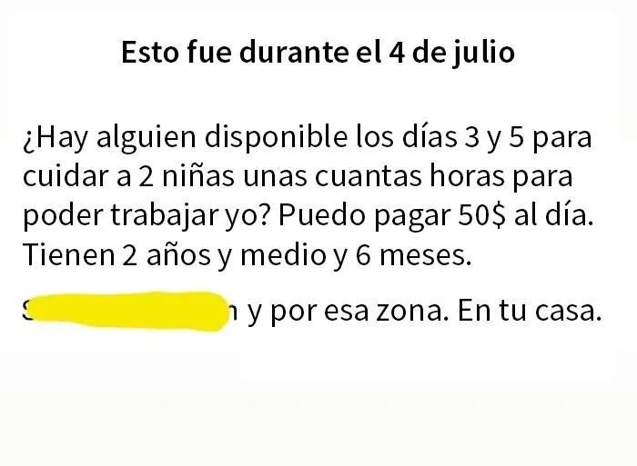 15 Publicaciones delirantes de padres prepotentes buscando niñeras