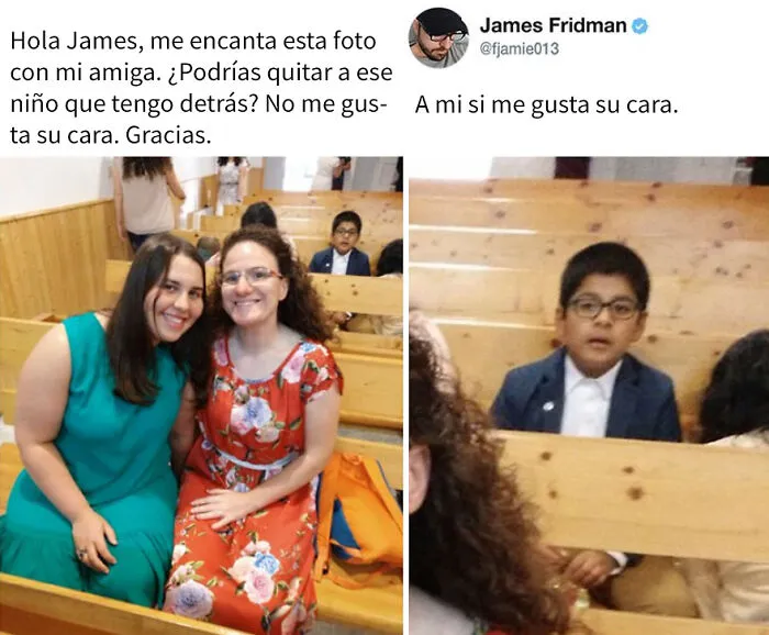 30 De las mejores imágenes photoshopeadas por James Fridman, el troll que se toma las peticiones muy literalmente