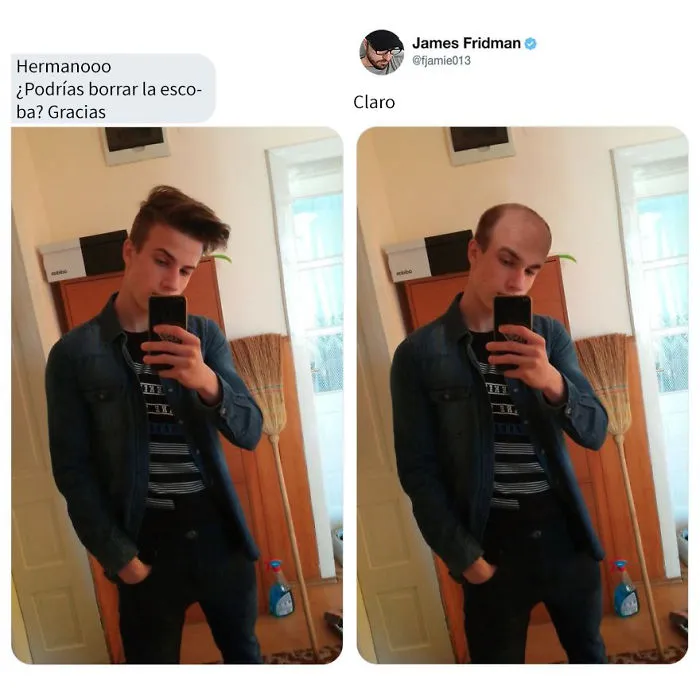 30 De las mejores imágenes photoshopeadas por James Fridman, el troll que se toma las peticiones muy literalmente