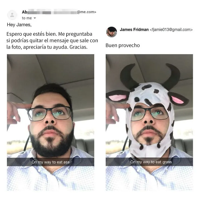 30 De las mejores imágenes photoshopeadas por James Fridman, el troll que se toma las peticiones muy literalmente