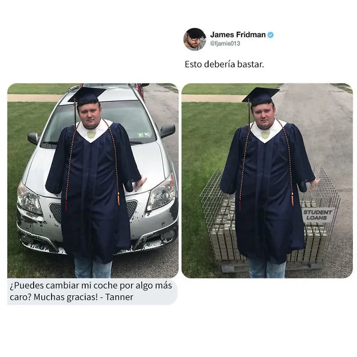 30 De las mejores imágenes photoshopeadas por James Fridman, el troll que se toma las peticiones muy literalmente