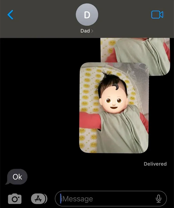 Mi padre cuando le mando fotos de su nieto
