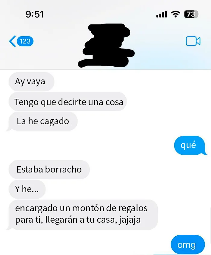 Mi novio se fue de viaje con sus amigos, me mandó este mensaje por la mañana