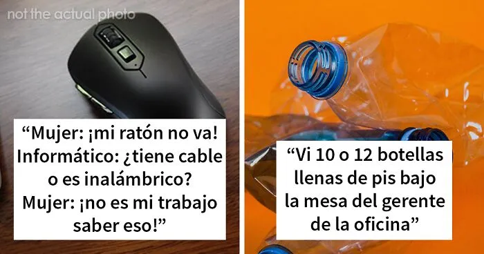 21 Empleados del servicio técnico informático compartiendo los trabajos más raros que han hecho