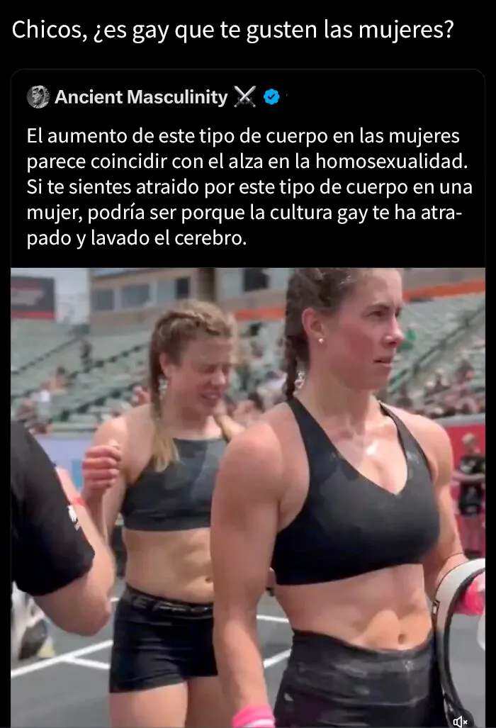 Si te gustan las chicas en forma eres gay