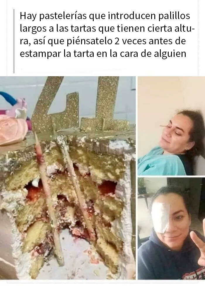 Intento de estampar una tarta