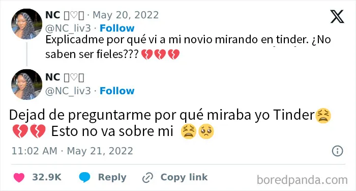 Intento de demostrar la infidelidad de tu novio