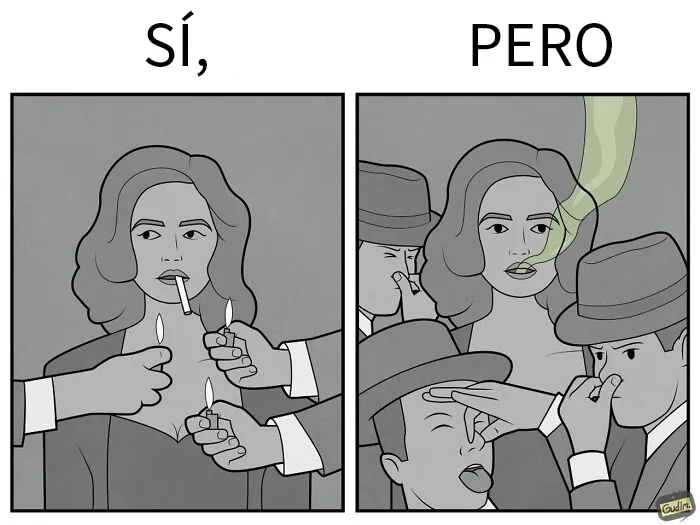 «Sí, pero»: 15 Ilustraciones de Anton Gudim que captan la ironía de los momentos cotidianos