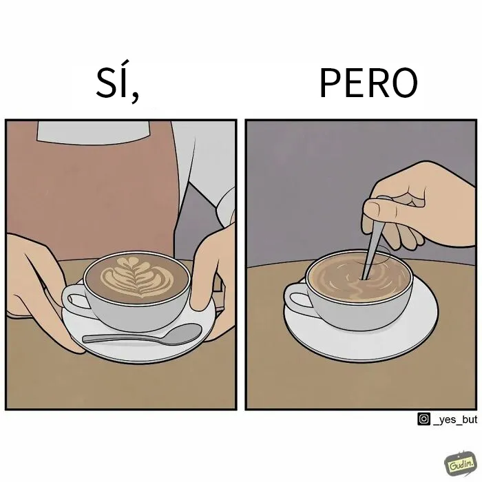 «Sí, pero»: 15 Ilustraciones de Anton Gudim que captan la ironía de los momentos cotidianos