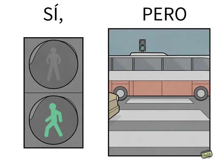 «Sí, pero»: 15 Ilustraciones de Anton Gudim que captan la ironía de los momentos cotidianos