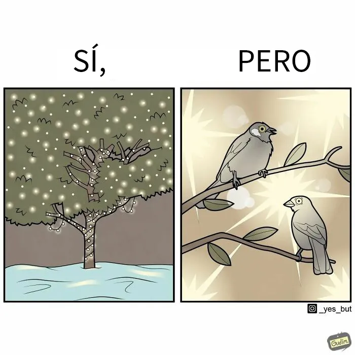 «Sí, pero»: 15 Ilustraciones de Anton Gudim que captan la ironía de los momentos cotidianos