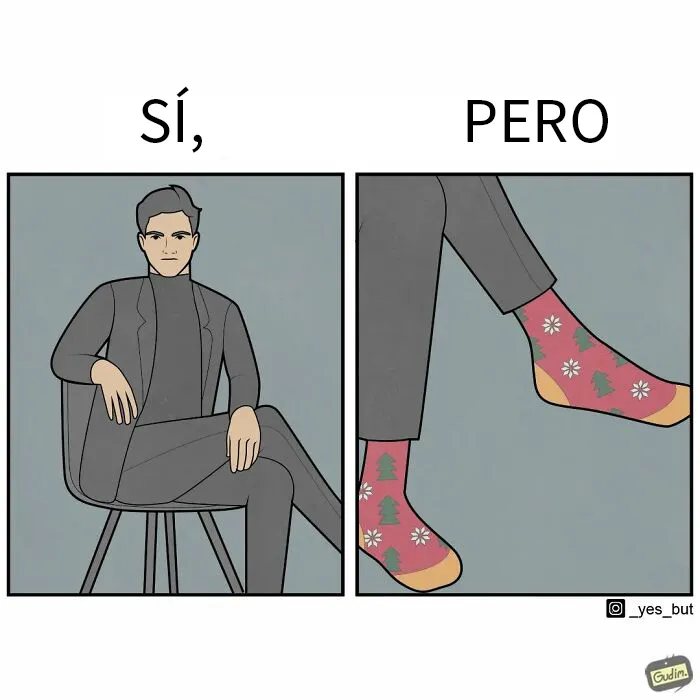 «Sí, pero»: 15 Ilustraciones de Anton Gudim que captan la ironía de los momentos cotidianos