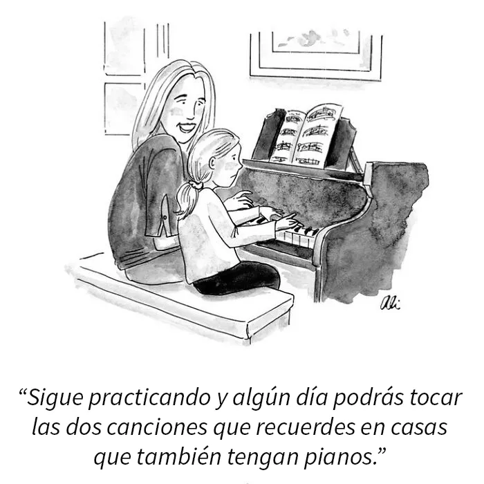 15 Viñetas absurdas, ingeniosas y familiares creadas por esta dibujante del New Yorker