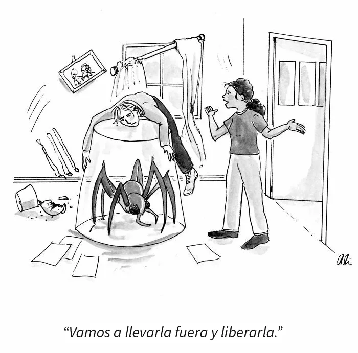 15 Viñetas absurdas, ingeniosas y familiares creadas por esta dibujante del New Yorker