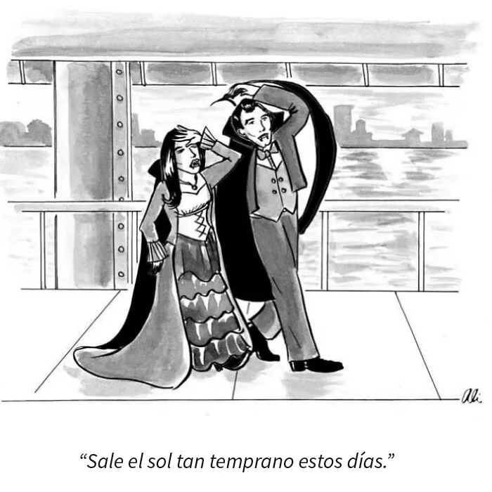 15 Viñetas absurdas, ingeniosas y familiares creadas por esta dibujante del New Yorker