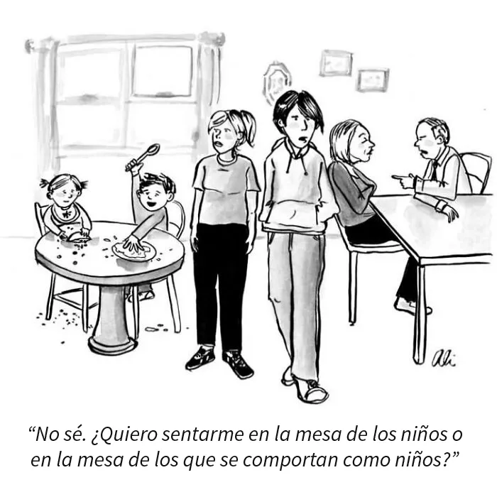 15 Viñetas absurdas, ingeniosas y familiares creadas por esta dibujante del New Yorker