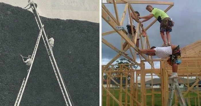 40 Empleados sin muchas luces haciendo pobremente su trabajo