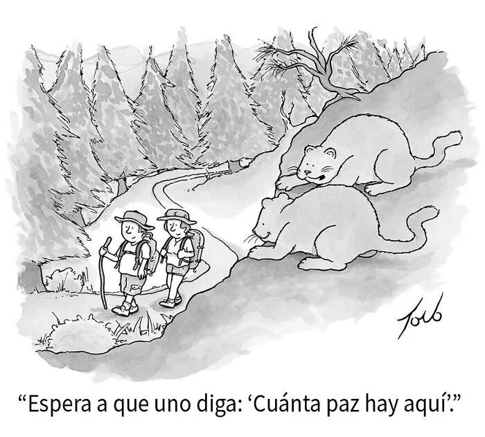 16 Viñetas ingeniosas creadas por Tom Toro, dibujante del New Yorker