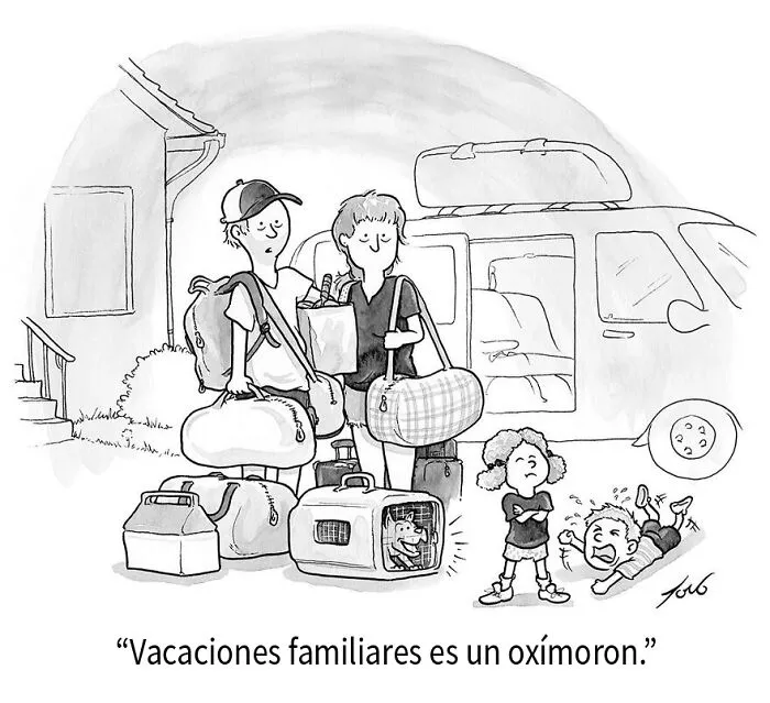 16 Viñetas ingeniosas creadas por Tom Toro, dibujante del New Yorker