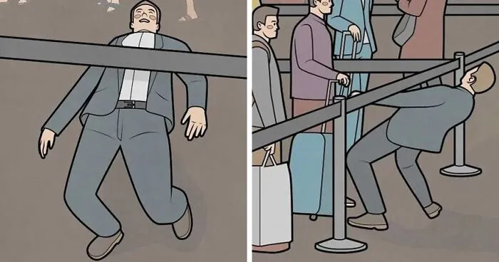 25 Cómics sarcásticos que tendrás que mirar 2 veces para entender, por Anton Gudim