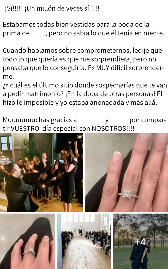 Gracias por compartir vuestro día especial con nosotros