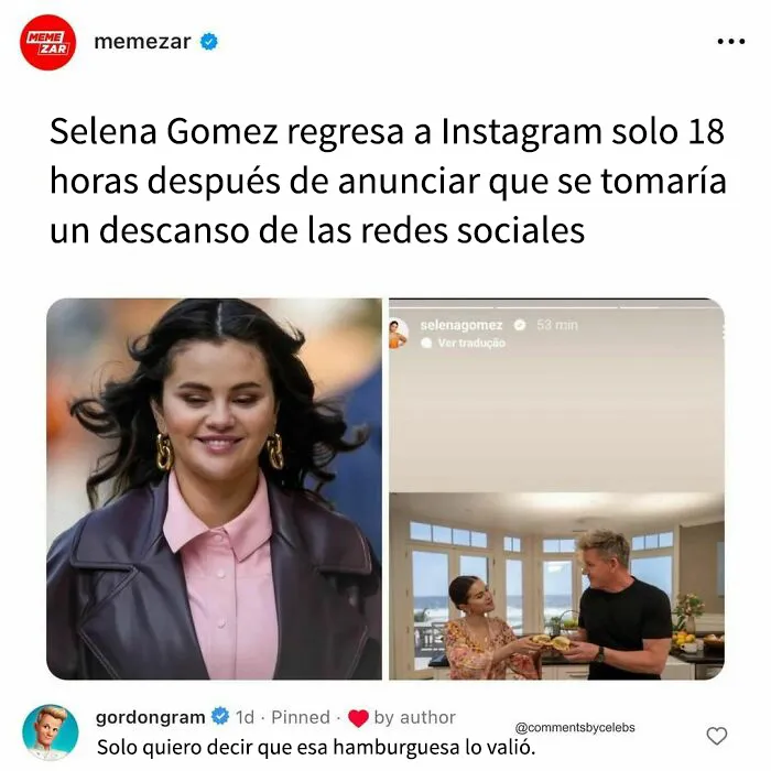 25 comentarios divertidos, entrañables y atrevidos que las celebridades dejaron en las publicaciones de otros (Nuevas imágenes)